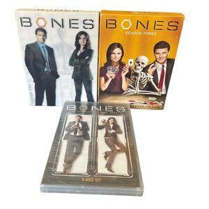 Bones TV Show DVD Seasons 1-2-3-Pre-owned in very good condition